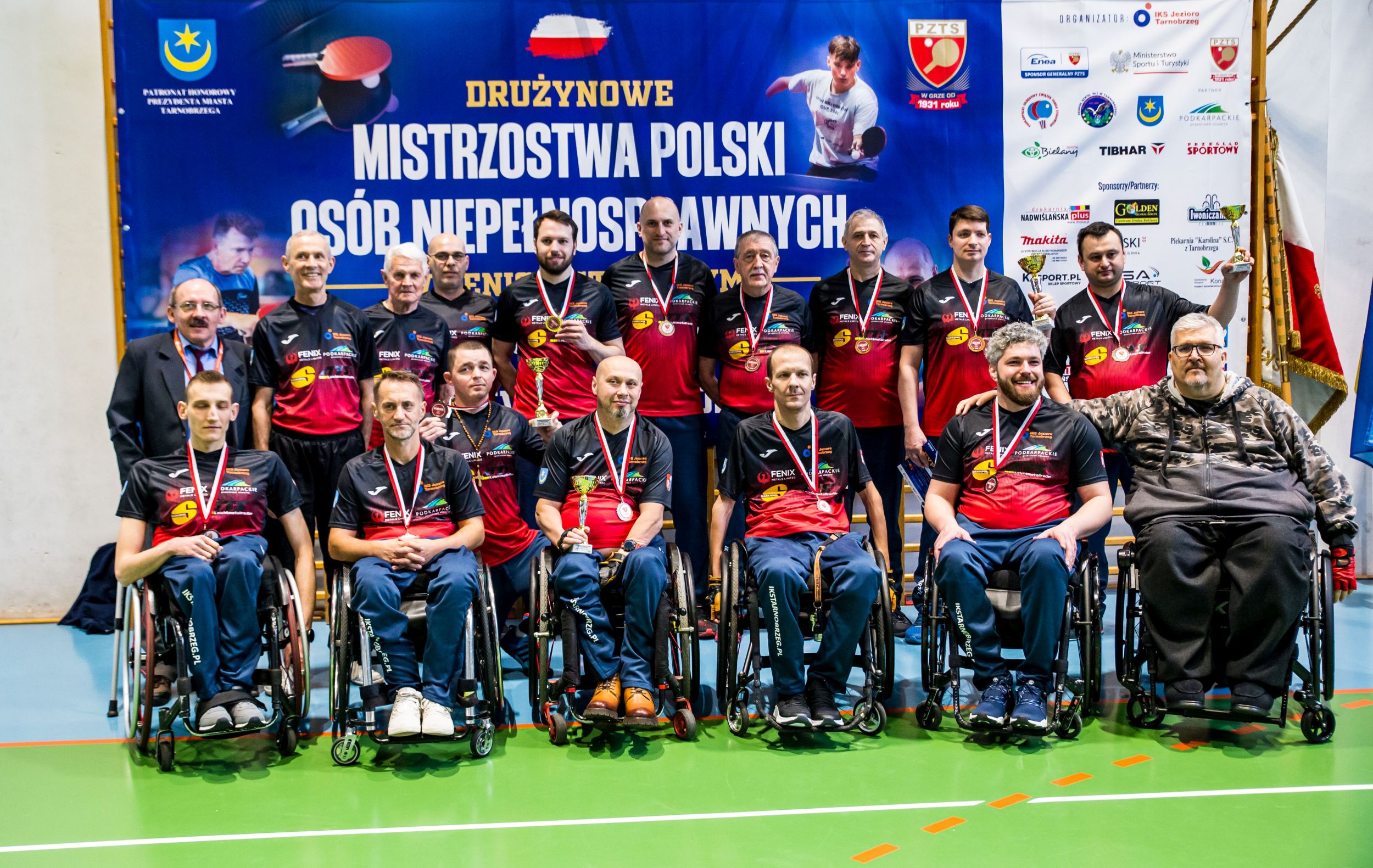 Sukces, 5 drużyn IKS JEZIORO Tarnobrzeg na podium w Drużynowych Mistrzostwach Polski w tenisie stołowym w Tarnobrzegu!